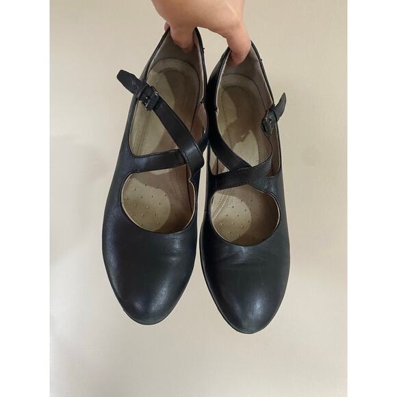 ECCO Women's Sculptured 45 Dress Pump Mary Janes Black Leather 42/ US 11* - Picture 2 of 7